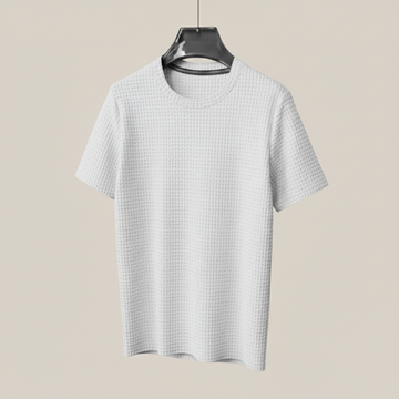 The Summer Waffle Tee – Elevated Style, Lightweight Feel