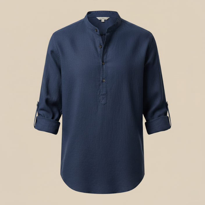 The Breeze Shirt – Natural linen comfort, versatile style.