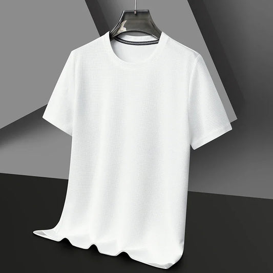 The Summer Waffle Tee – Elevated Style, Lightweight Feel