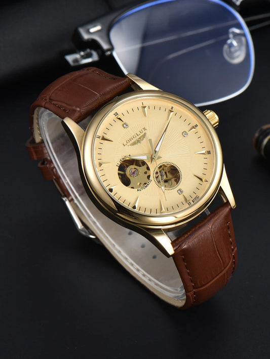 Men's Legacy Skeleton Watch – Timeless Mechanics Meets Modern Elegance