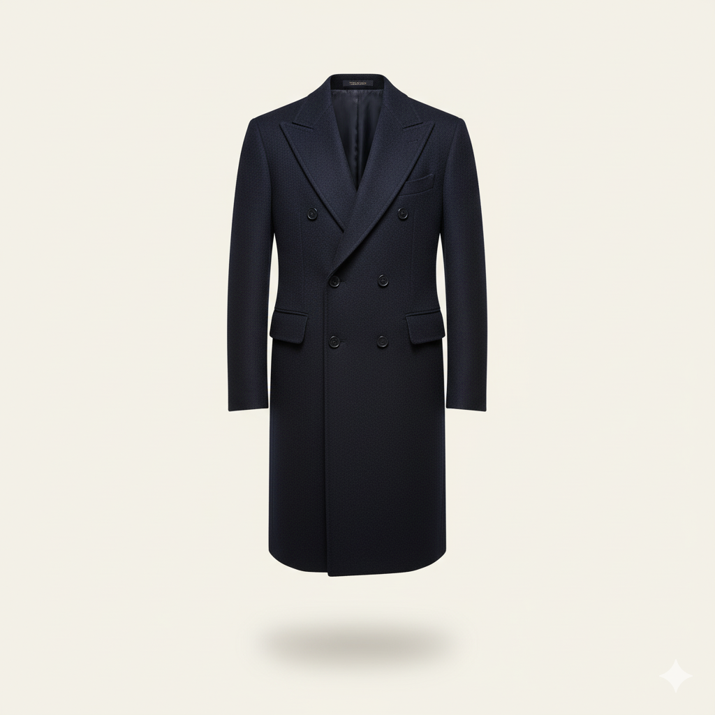 The Regent's Overcoat – The warmth of wool, tailored for distinction.